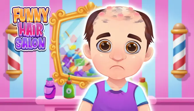 Funny Hair Salon Gameplay